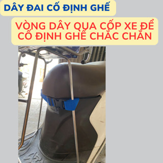 Dây đai cố định ghế xe máy cho bé, tránh xô lệch khi di chuyển