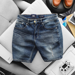 Quần short jean nam wash chất bò cao cấp co giãn ôm nhẹ hàng vnxk cao cấp