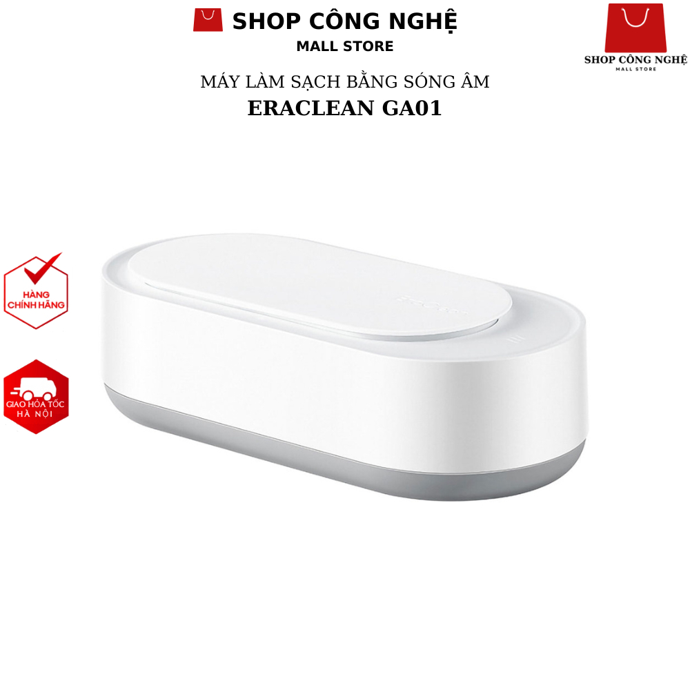 Máy làm sạch bằng sóng siêu âm Eraclean GA01 GA02 GA03 làm sạch kính, cọ trang điểm, trang sức