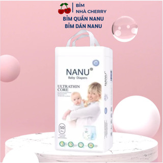  Tã bỉm quần Nanu tã dán Nanu 50 miếng siêu mỏng thấm hút tốt mềm mại size M L XL 2XL 3XL 4XL 5XL BGSIZE cho bé 