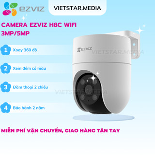 Camera Ezviz Ngoài Trời H8c PRO 3MP/5MP , Đầy đủ tính năng thông minh, Bảo hành 2 năm chính hãng