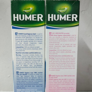 Dung Dịch Xịt Mũi muối biển HUMER NASAL HYGIENE vệ sinh khoang mũi hàng ngày 150ML
