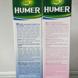 Dung Dịch Xịt Mũi muối biển HUMER NASAL HYGIENE vệ sinh khoang mũi hàng ngày 150ML
