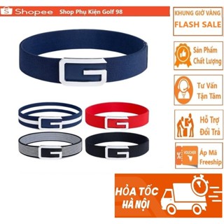Thắt Lưng Golf Chữ G Chất Liệu Chun Co Giãn Dành Cho Nam Và Nữ( Hàng Chuẩn)