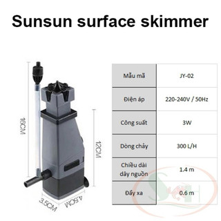 Máy lọc Sunsun JY-02 - Lọc nước bể cá mini, hồ thủy sinh nhỏ, thiết kế nhỏ gọn, dễ sử dụng