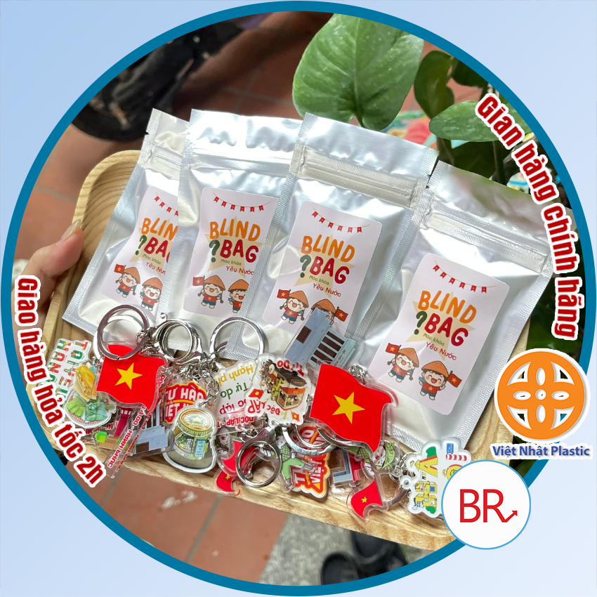[ Hàng Sẵn ] Blindbag Yêu Nước - Túi Mù Móc Khóa Charm Chủ Đề Việt Nam - Móc Treo Balo, Quà Lưu Niệm