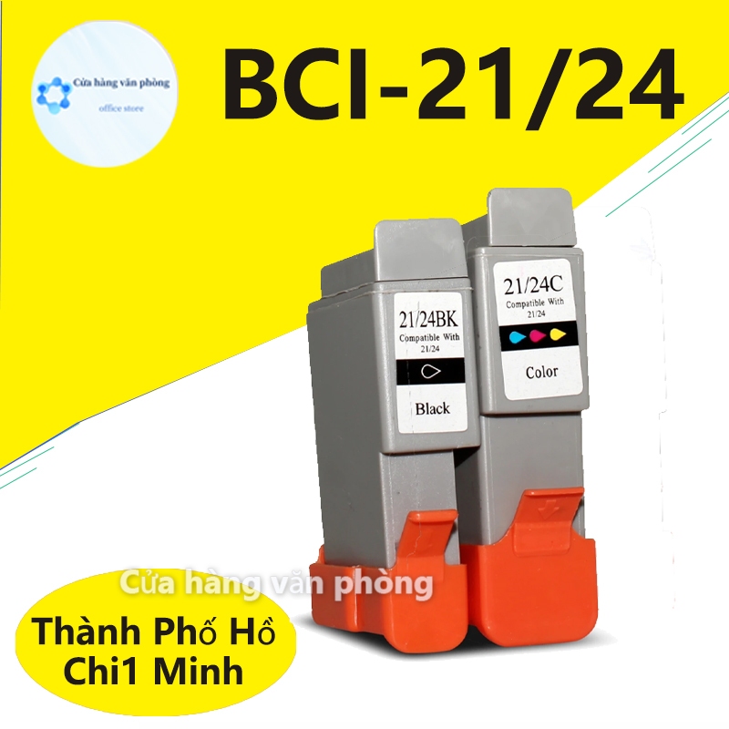 Hộp mực canon BCI21 BCI 21 BCI24 BCI 24 và giành cho máy Canon PIXMA iP1000 iP1500 iP2000 MP110 MP13
