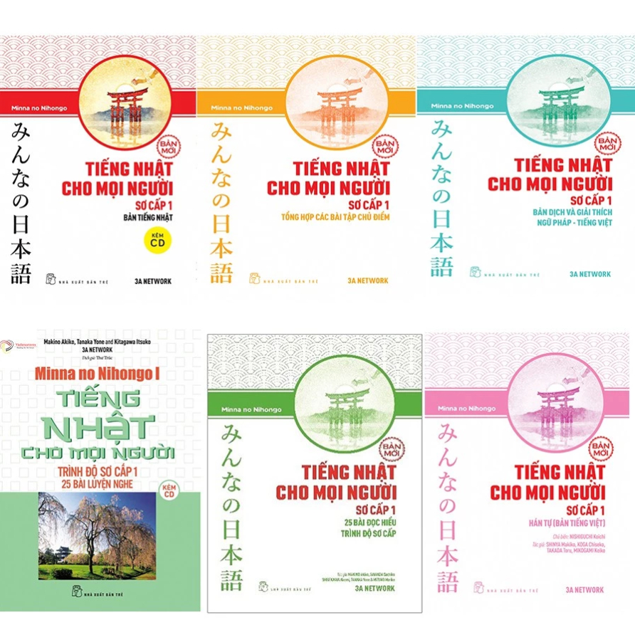 Sách - Tiếng Nhật cho mọi người (Minna no Nihongo) - Trọn bộ các trình độ