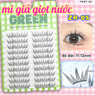 Mi giả cụm giọt nước BLue Tears ZR05 sợi PET mỏng nhẹ GREEN Thủy Mi
