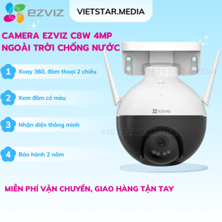 Camera Wifi Ngoài Trời Ezviz C8W Xoay 360, Chuẩn 4MP ,Có Màu Ban Đêm, AI Thông Minh, Đàm thoại 2 chiều,chuẩn nén H265