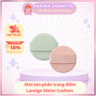  Bông Mút Tán Phấn Trang Điểm Laneige Matte Cushion Mút Dặm Phấn Siêu Mịn 