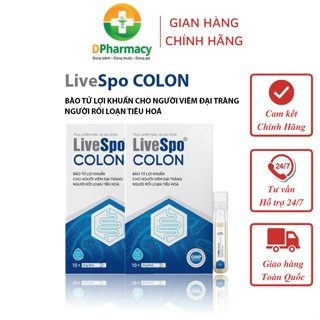    TÍCH ĐIỂM   Combo 2 hộp LiveSpo Colon - Men vi sinh chứa bào tử lợi khuẩn dùng cho Viêm Đại Tràng 