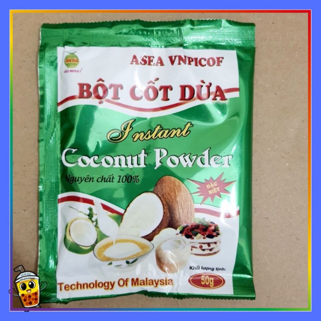 Bột Cốt Dừa Nguyên Chất 50g – Béo Thơm Đậm Đà, Dễ Pha Chế