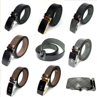 thắt lưng da trâu khoá lăn - dây nguyên miếng sơn cạnh hoàn thiện - mặt khoá lăn