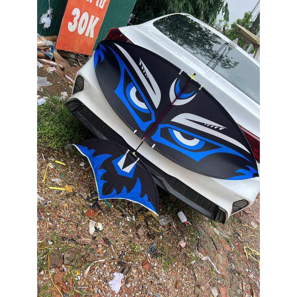 diều  1m7 cú đen  mắt xanh- hàng in nhiệt