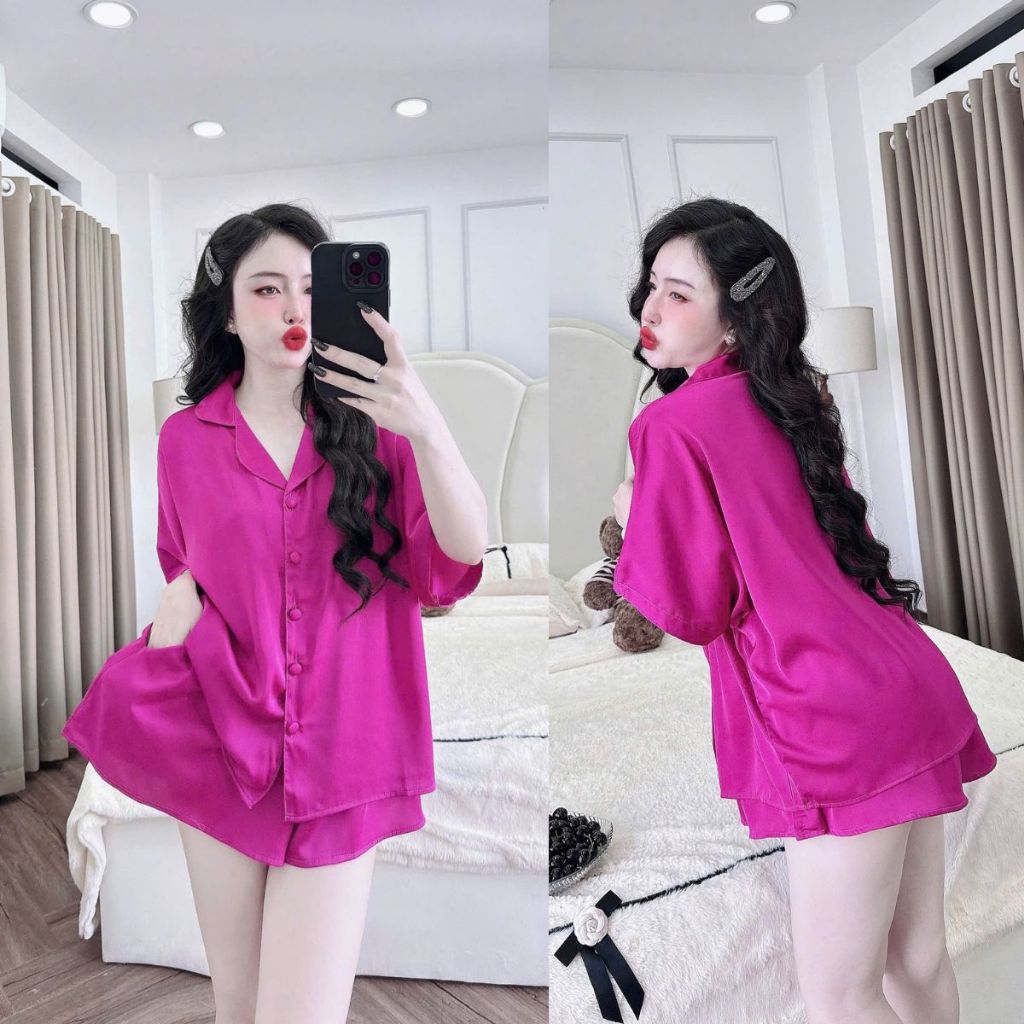 Đồ Ngủ Nữ Tay Cánh Dơi MIKY, Đồ Ngủ Bigsize lụa Latin cao cấp mềm mại xinh xắn  dethuong < 80KG | BigBuy360 - bigbuy360.vn