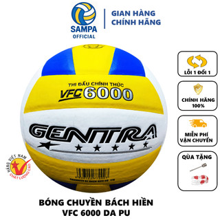 Bóng Chuyền VFC-6000  Bách Hiền Da PU Chính Hãng (Tặng Lưới+Kim)