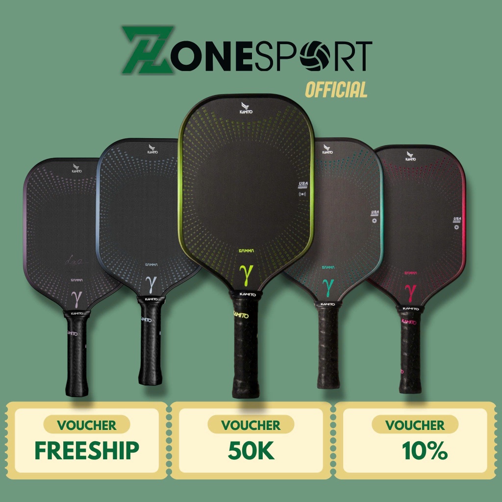 Vợt Pickleball Kamito Gamma 16mm, 14mm Chính Hãng Chất Liệu Bền Bỉ Tích Hợp Công Nghệ NFC