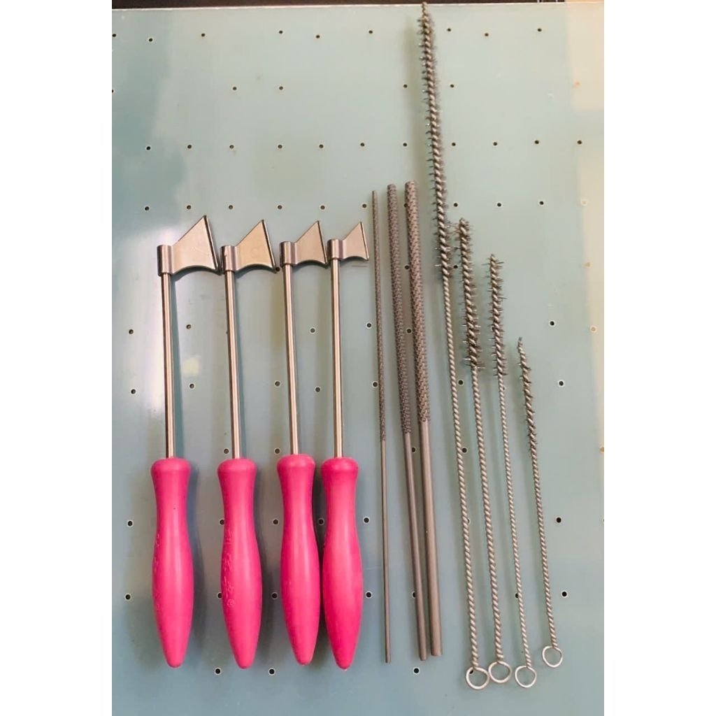 COMBO NÈN RÃNH CÁN HỒNG + RŨA GAI + CHỔI SẮT