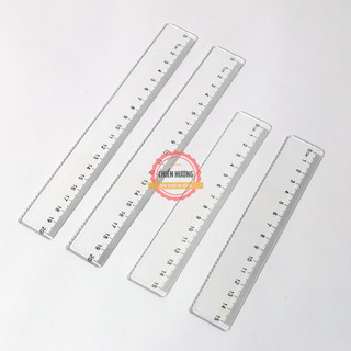 Set 10 thước nhựa trong suốt 15cm – Dành cho học sinh, văn phòng