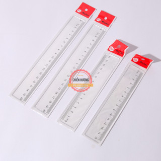 Set 10 thước nhựa trong suốt 15cm – Dành cho học sinh, văn phòng