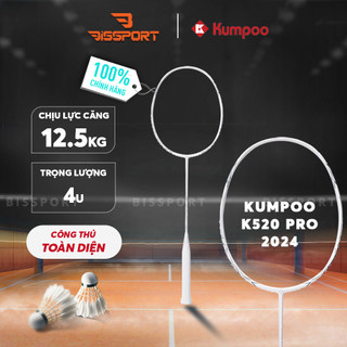 Vợt Cầu Lông Kumpoo Power Control K520 Pro Trắng Chính Hãng - Tính Tế - Linh Hoạt 