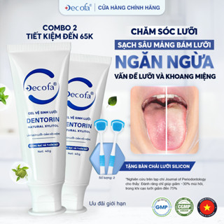 Combo 2 Gel Vệ Sinh Lưỡi Dentorin – Làm Sạch Lưỡi, hỗ trợ cải thiện các vấn đề nấm lưỡi, hôi miệng.