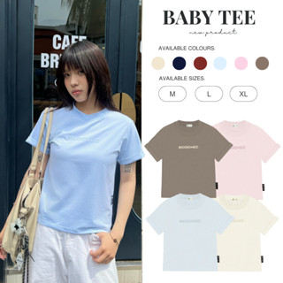Áo Phông Baby Tee ECOCHIC Chữ Dập Nổi Chất Liệu Thun Mỹ Vừa Vặn Local Brand Chính Hãng B120