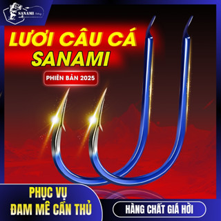 Set 50-100 Lưỡi Câu Cá Bằng Thép carbon Tỉ Lệ 1: - 10  LC12- Sanami Fishing