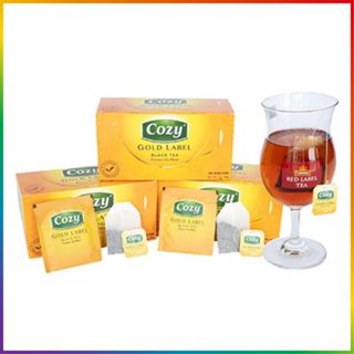 Trà Túi Lọc Cozy Nhãn Vàng – Gold Label Black Tea | Đậm Vị Trà Đen, Hương Thơm Tự Nhiên