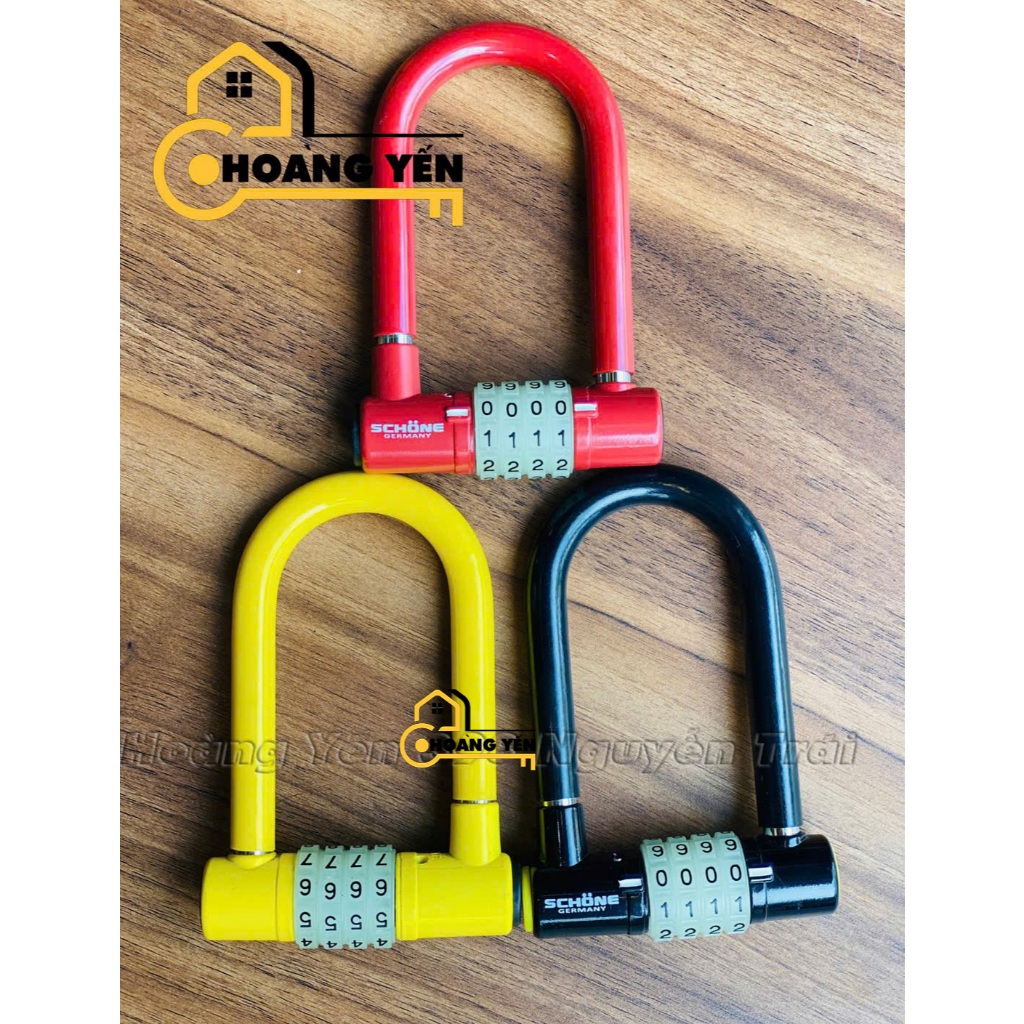 Khoá số Schone, khoá mật mã U 4 số,Ổ khoá số SCHONE SC802 KT lọt lòng 10cm x 6cm,Đổi Mật Khẩu Tùy Ý