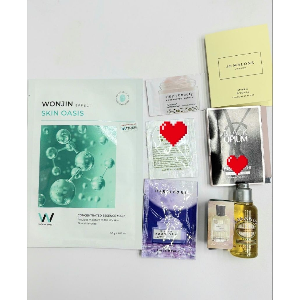 Túi 8 sample dưỡng da skincare vial nước hoa Rita Shop Bag 9 (OASIS)