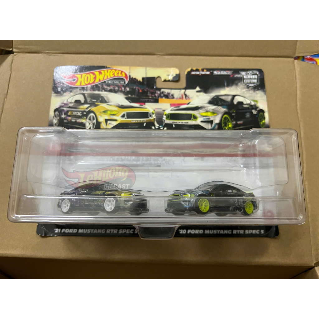 LeHuong Diecast - Xe mô hình Hot Wheels Pack 2 Ford Mustang RTR 21 - Ford Mustang RTR 20 (Target)