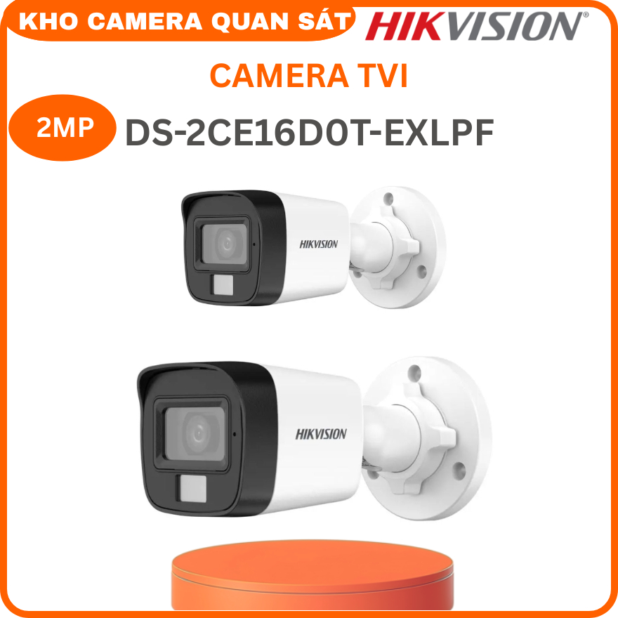 Camera HD-TVI HIKVISION DS-2CE16D0T-EXLPF 2MP 1080P-Kho camera