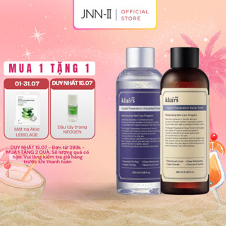 Toner Klairs nước hoa hồng Dear Klairs cấp ẩm cân bằng da không mùi và có mùi 180ml Hàn Quốc | Jnn2