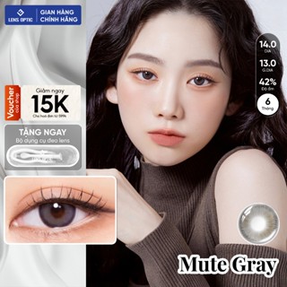 Kính áp tròng 6 tháng Hera Myth Gray lens màu xám khói tây tự nhiên cho mắt cận Lens Optic