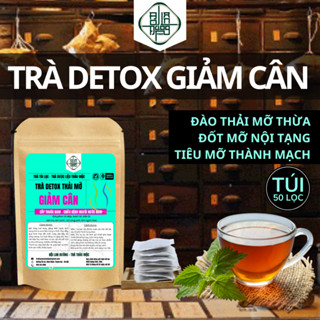 [Xổ mỡ nhanh] Trà túi lọc detox - Bội Lan Đường - Thải tiêu mỡ thừa, không mất nước - Túi 50 lọc