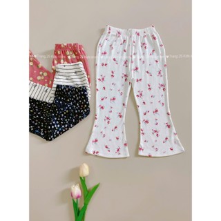   10kg-48kg  Quần legging loe bé gái vải thun gân xuất nhiều họa tiết hoa xinh xắn vải mềm co giãn tốt -Trang 25 Shop 