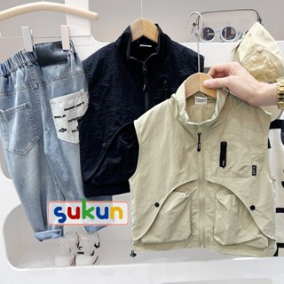 Áo gile bé trai bé gái KACADY Áo gi lê trẻ em phong cách Hàn Quốc shop Sukun Áo Vest phong cách cho bé