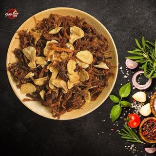Khô Heo Sợi Cháy Tỏi Tẩm Vị Đậm Đà - [Khối Lượng Tịnh Không Tính Bao Bì - 200gr/Túi]