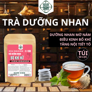  Trà Dưỡng Nhan Bổ Khí Huyết - Bội Lan Đường - Cân Bằng Nội Tiết Tố Đẹp Da Giảm Cân - Túi 50 lọc 