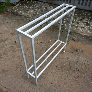  Kệ sắt 2 tầng Dài 70cm x Rộng 15cm x Cao  50-70 cm thép 16mm - Kê chậu cây cảnh - Để chậu Hoa 