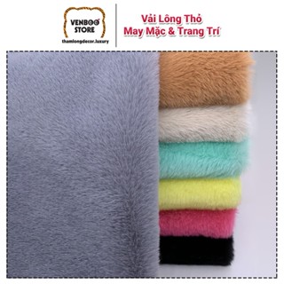 🐰 [1m x 1m6] VẢI LÔNG THỎ may đồ handmade Halloween áo khoác lông đồ Cosplay sexy mèo gấu bông Baby Three quần áo LaBuBu