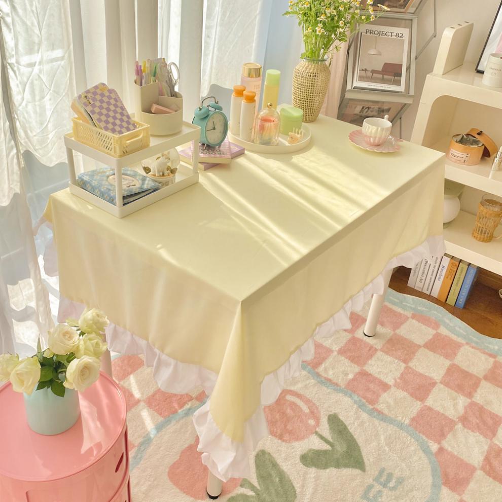 [NHIỀU MÀU] Khăn trải bàn vải decor bàn học decor bàn trang điểm | Khăn trải bàn decor chụp ảnh card