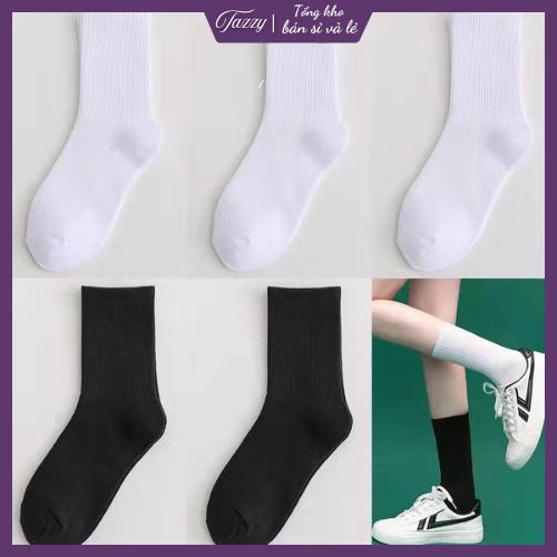 Combo 5 đôi tất chất liệu Hàn Quốc, dễ phối màu khi dùng, tất trơn
