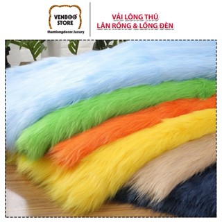 🐉 Vải Lông Thú may Đầu Lân Đầu Rồng quần áo Lân múa lân ngày tết | Vải lông làm lồng đèn Trung Thu | Lân Sư Rồng 5080