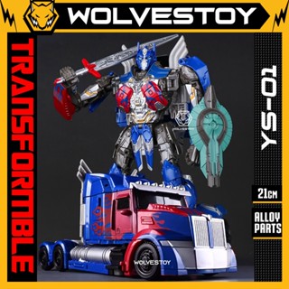 Mô Hình BMB YS-01 Optimus Prime The Last Knight TLK Transformable Robot Biến Hình Xe Container 21cm