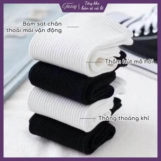 Combo 5 đôi tất chất liệu Hàn Quốc, dễ phối màu khi dùng, tất trơn