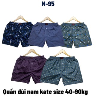 Quần đùi nam HERO mặc nhà bigsize, quần short ngủ vải kate thoáng mát