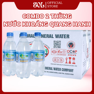 [Combo 2 Thùng] Nước Khoáng Quang Hanh 500ml – Nước Khoáng Mặn Có Gas – Đặc Sản Quảng Ninh – Thùng 20 Chai